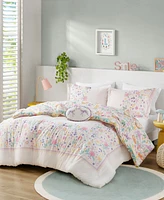 Intelligent Design Lulu Floral Reversible 4-Pc. Comforter Set, Full/Queen