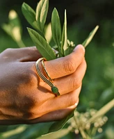 Nectar Nectar New York 18K Gold Plated Bringa Cocktail Ring