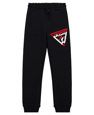 Guess Big Boy French Terry with Flocked Triangle Logo Sweatpants