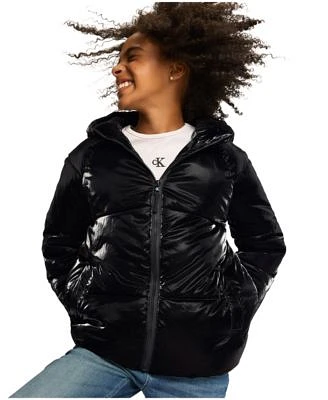 Calvin Klein 2 20 Girls Liquid Shine Puffer Jacket