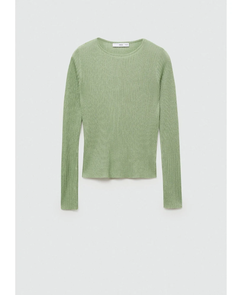 Mango Women's Fine Ribbed-Knit Sweater
