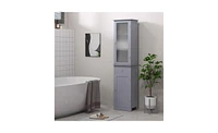 Slickblue Grey Bathroom Storage Cabinet – Elegant and Functional Solution for Bathroom Organization