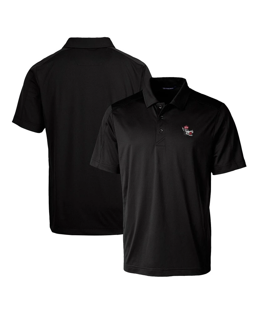 Cutter & Buck Nc State Wolfpack Primary Team Logo Prospect Textured Stretch Polo