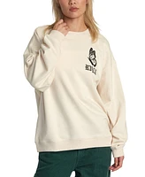 Rvca Women's Just Floatin Logo Sweatshirt