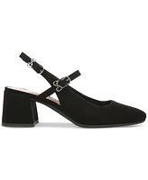 Sam and Libby Women's Grace Block Heel Slingback Mary Jane Pumps