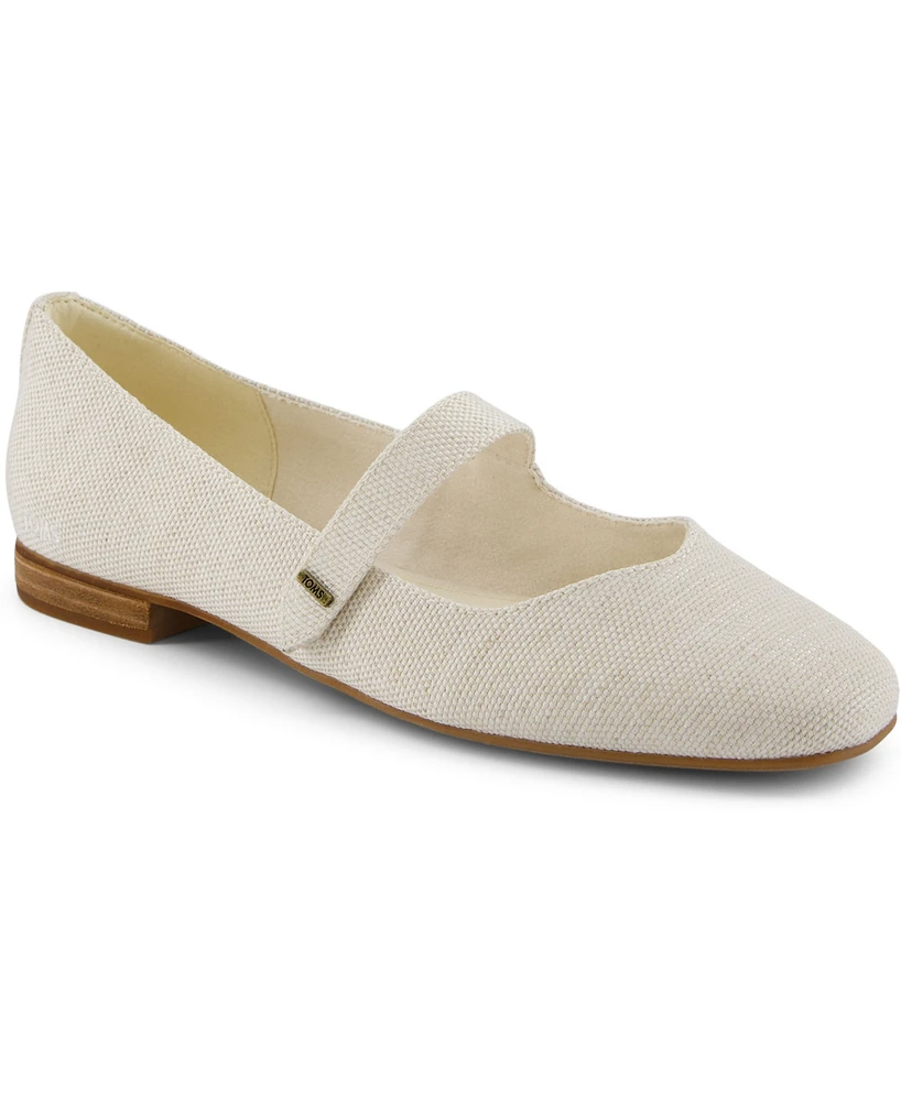 Toms Women's Bianca Canvas Mary Jane Flats