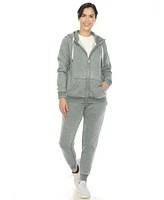 White Mark Women's Burnout Jogger Set