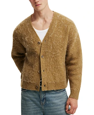 Cotton On Men's Cropped Cardigan Sweater
