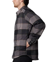 Columbia Men's Windward Ii Snap-Front Sherpa Lined Plaid Shirt Jacket