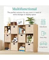 Best Choice Products 6-Cube Bookshelf, 13.5in Display Storage System, Organizer w/ Removable Back Panels