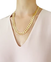 20" Curb Link Chain Necklace (10mm) in Solid 10k Gold