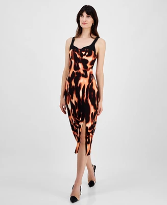 Rachel Roy Alessia Contrast Scuba Crepe Dress