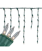 Northlight 300 Count Clear Mini Icicle Christmas Lights 9 ft Wire