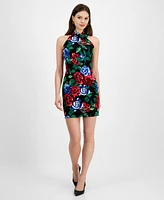 Rachel Roy Women's Harland Floral-Print Halter Dress