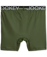 Jockey Men's Infinite Cool 3-Pk. Stretch Moisture-Wicking Solid Boxer Briefs