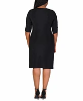 24seven Comfort Apparel Plus Mini Party Dress