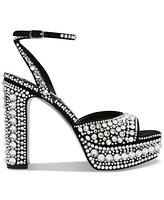 Steve Madden Women's Assured Rhinestone Platform Two Piece Dress Sandals