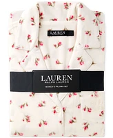 Lauren Ralph Lauren Women's Printed Notched-Collar Pajama Set