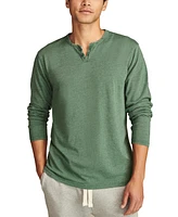 Lucky Brand Men's Long Sleeve Burnout Notch Shirt