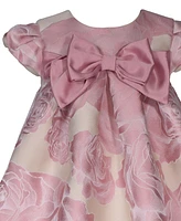 Bonnie Baby Girls Short Sleeve Floral Trapeze Dress