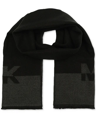 Michael Kors Men's Split Mk Logo Scarf