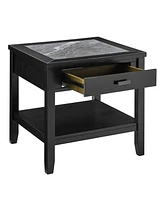 Garvine 25" Wood End Table