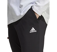 adidas Men's Quick-Drying Fitted-Cuff Logo Pants