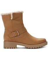 Style & Co Women's Fleurr Belt Lug Booties, Created for Macy's