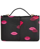 On 34th Lindzz Solid Lip Print Wallet on a String, Created for Macy's