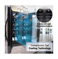 NutriChef Wine Chilling Refrigerator Cellar
