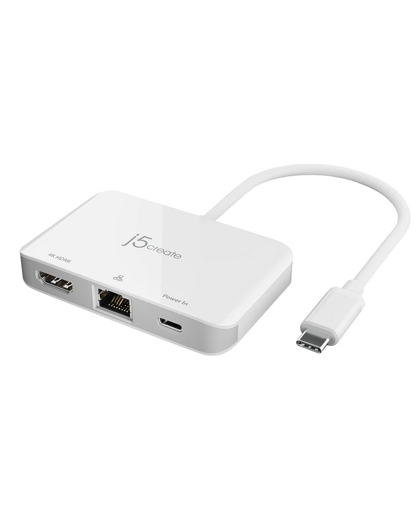 j5create Usb-c to 4K Hdmi Ethernet Adapter, JCA351