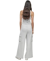 Dkny Jeans Women's Wide-Leg Cargo Sweatpants