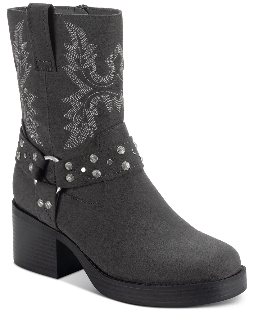 Sun + Stone Women's Norahh Moto Midshaft Booties, Created for Macy's