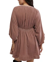 Free People Women's Portia Velvet Mini Dress