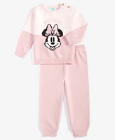 Disney Baby Girls Minnie Mouse Sweater & Pants, 2 Piece Set