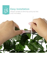 Best Choice Products Artificial Faux Ivy Hedge Privacy Fence Screen for Outdoor Decor, Garden, Yard