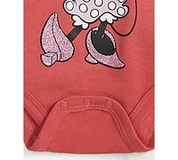 Disney Baby Girls Minnie Mouse Quilted Shirt, Bodysuit & Pants Set