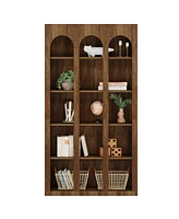 Tribesigns 5-Tier Farmhouse Tall Bookshelf, 70.87