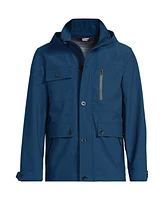 Lands' End Men's Multi Pocket Raincoat