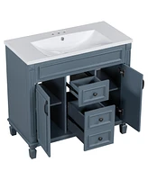 Slickblue Bathroom Vanity with Top Sink for Elegant and Functional Design