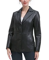 Bgsd Plus Reyna Leather Blazer Jacket