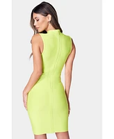 Bebe Women's Lace Up Bandage Dress