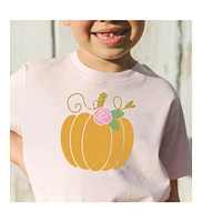 Sweet Wink Toddler Girls Pumpkin Rose Short Sleeve T-Shirt