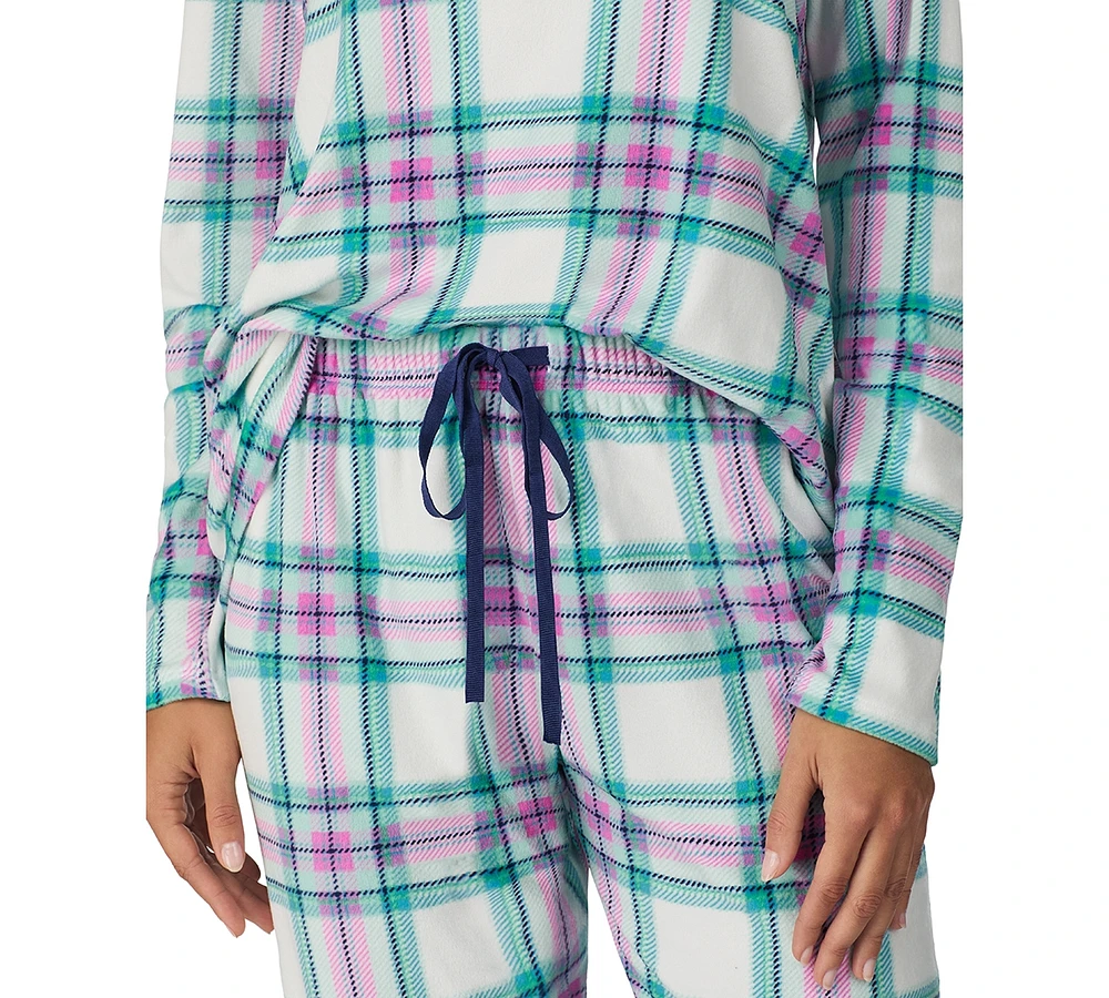Cuddl Duds Women's Printed Velour Jogger Pajama Set