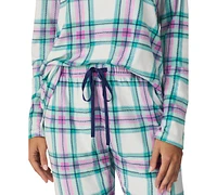 Cuddl Duds Women's Printed Velour Jogger Pajama Set