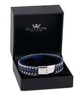 Rhona Sutton Leather with Chain Stainless Steel Bracelet