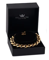 Rhona Sutton Gold Regal Chain Stainless Steel Bracelet