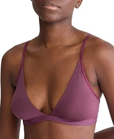 Calvin Klein Women's Form To Body Lightly Lined Triangle Bralette QF6758