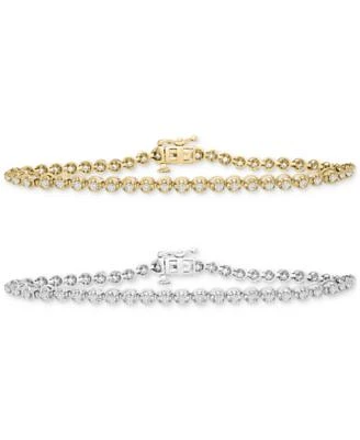 Diamond Tennis Bracelet Collection 7 8 Ct. T.W. 1 1 4 Ct. T.W. In 14k Yellow Or White Gold 6 1 2 To 9 1 2