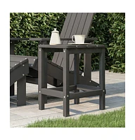 vidaXL Patio Adirondack Table Anthracite 15"x15"x18.1" Hdpe